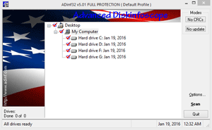 ADinf32 Anti-virus screenshot